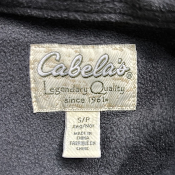 Cabela’s long sleeve fleece lined outdoor work shirt button down men’s small - Picture 5 of 5